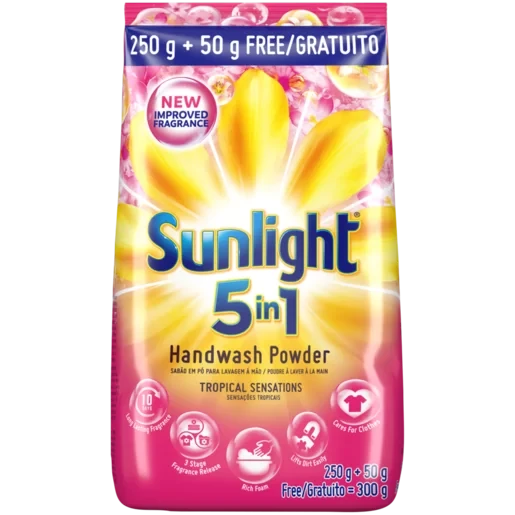Sunlight Tropical Sensations 5-in-1 Handwash Powder 60x300g