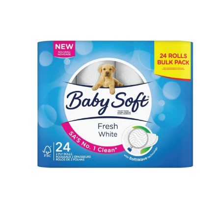 Baby Soft 2 Ply Toilet Tissue (24's)
