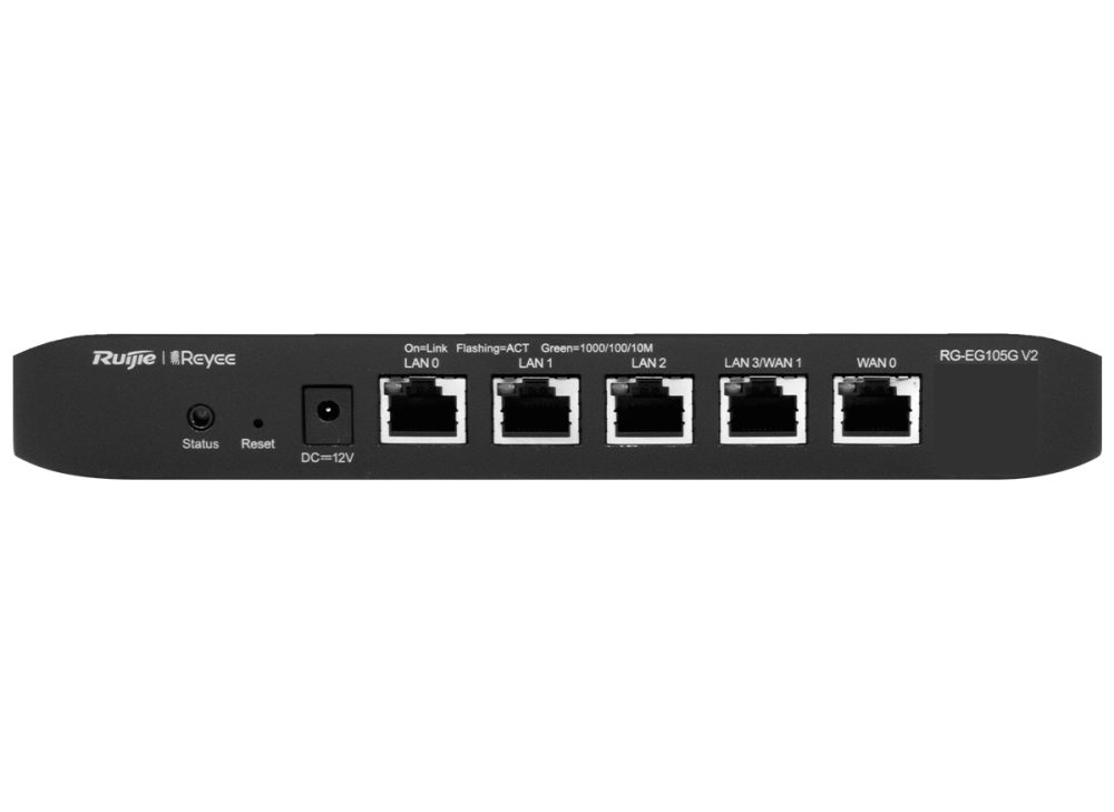 Reyee 5 Port Gigabit 2 WAN 100 User Cloud Router