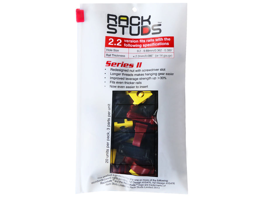 Rackstuds 2.2mm 20 Pack Red