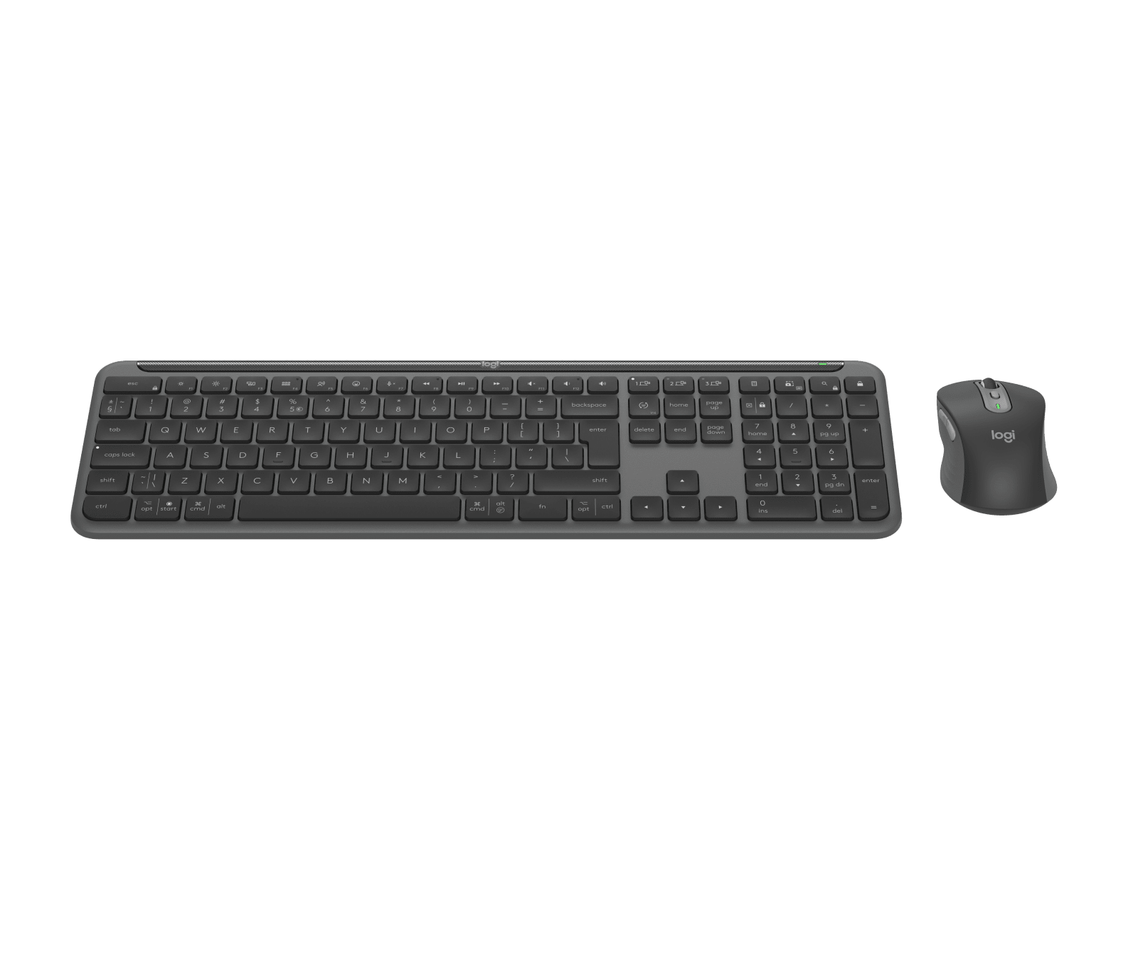 Logitech Signature Slim MK950 Wireless Keyboard and Mouse Combo, Graphite