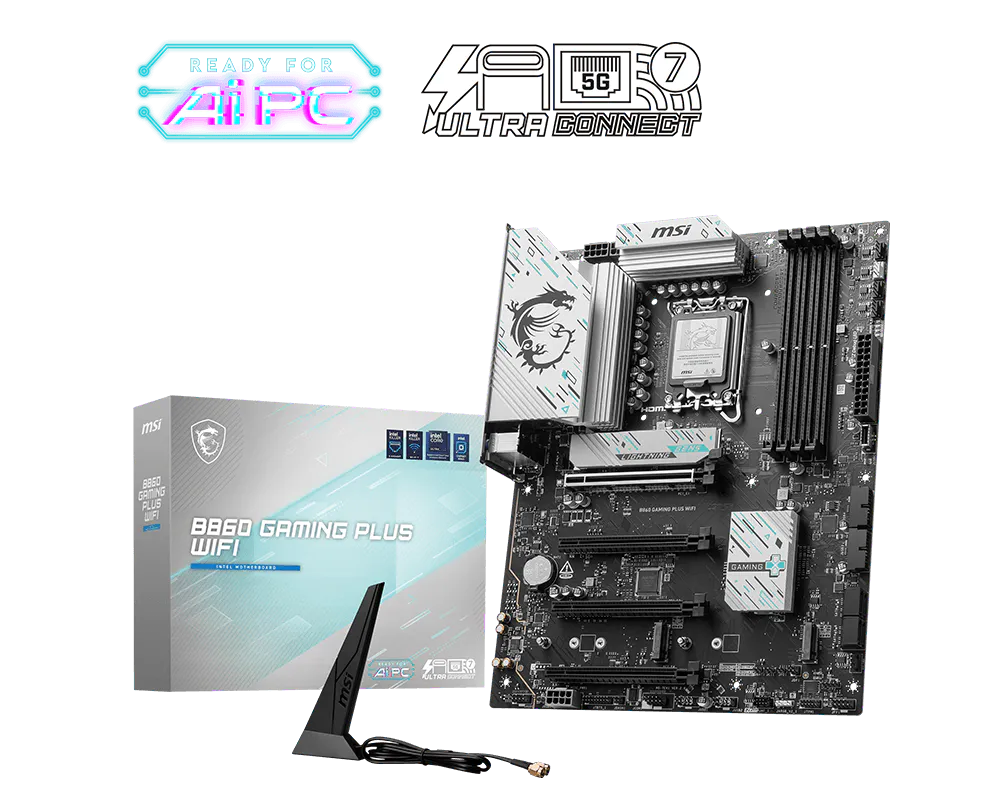 MSI B860 Gaming Plus WiFi Intel LGA1851 ATX Motherboard