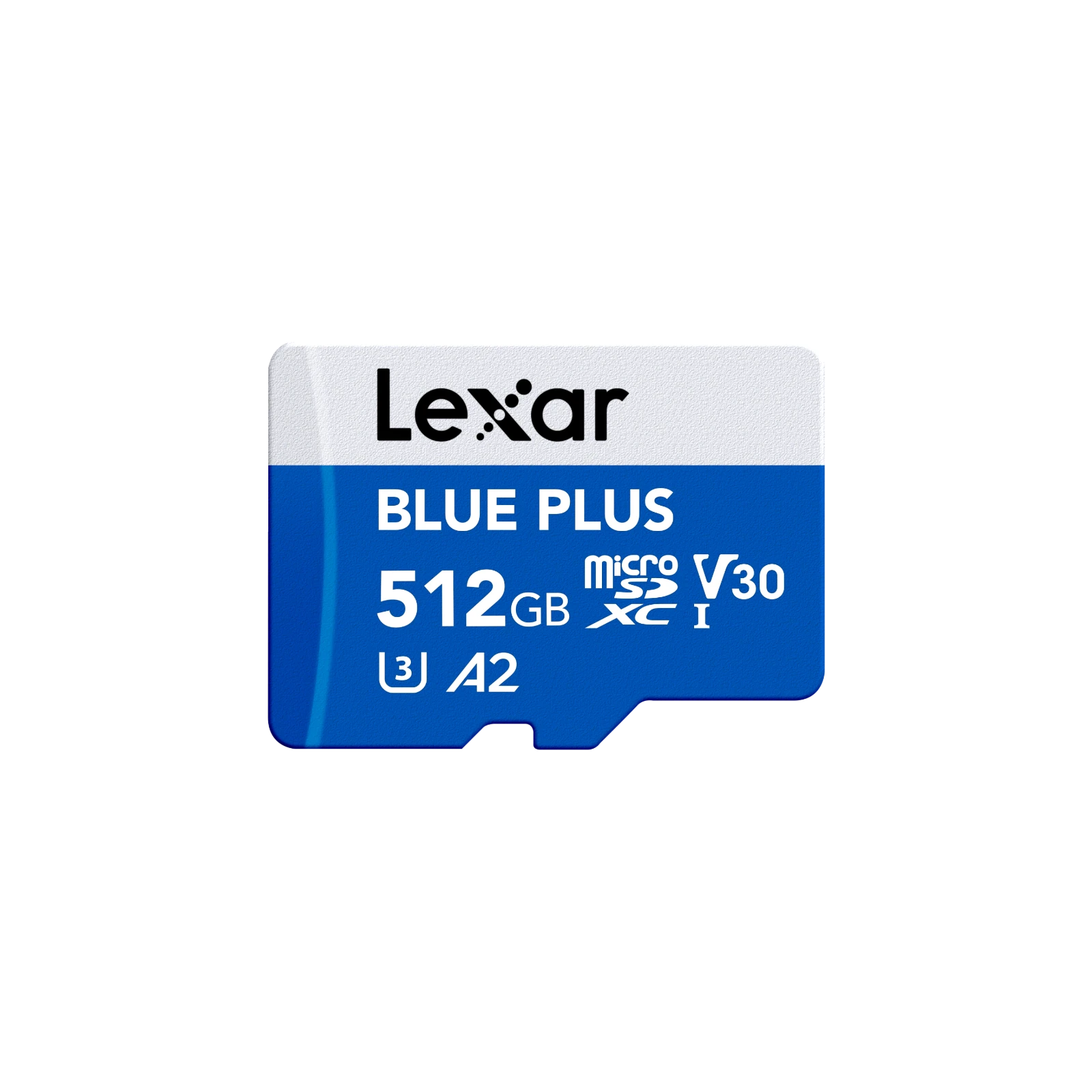 Lexar 512GB BLUE PLUS microSDXC UHS-I V30 A2 Memory Card