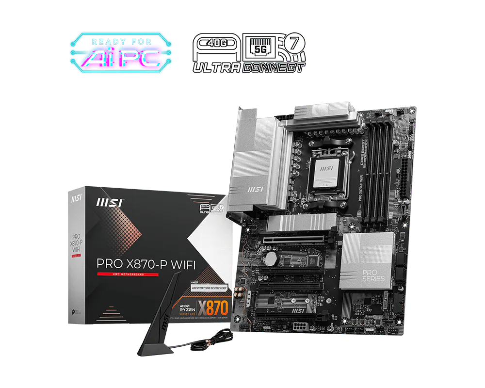 MSI PRO X870-P WiFi AMD AM5 ATX Motherboard