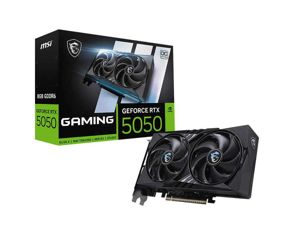 MSI GeForce RTX 5050 Gaming OC 8GB GDDR6 Graphics Card