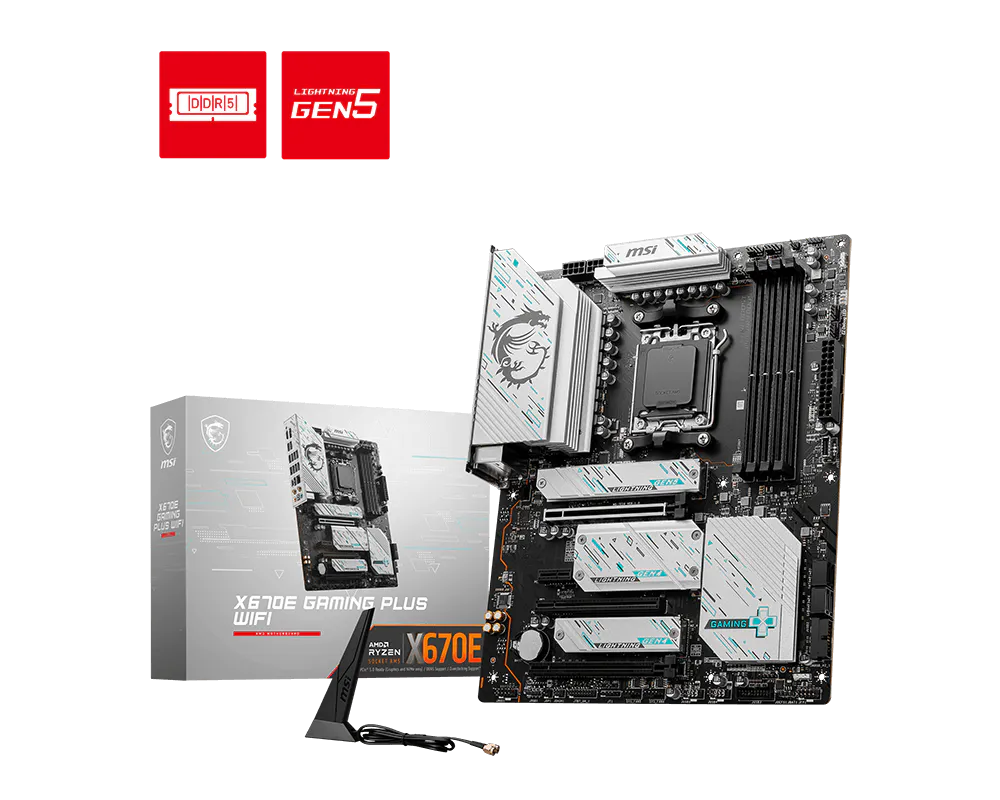 MSI X670E Gaming Plus WiFi AMD AM5 ATX Motherboard