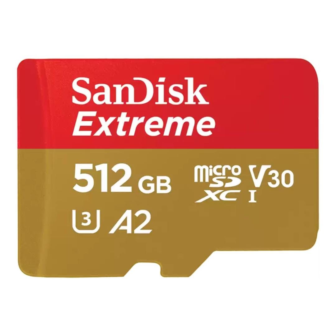 SanDisk Extreme 512GB microSDXC Memory Card SDSQXAV-512G-IN6MS
