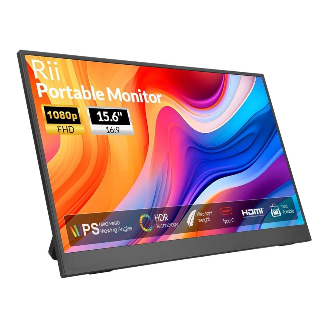 RII RS100+ 15.6-inch 1920 x 1080p FHD 16:9 60Hz LCD IPS Portable Monitor