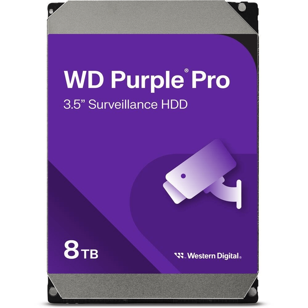 Western Digital Purple Pro Surveillance 3.5-inch 8TB SATA Internal Hard Drive WD8002PURP